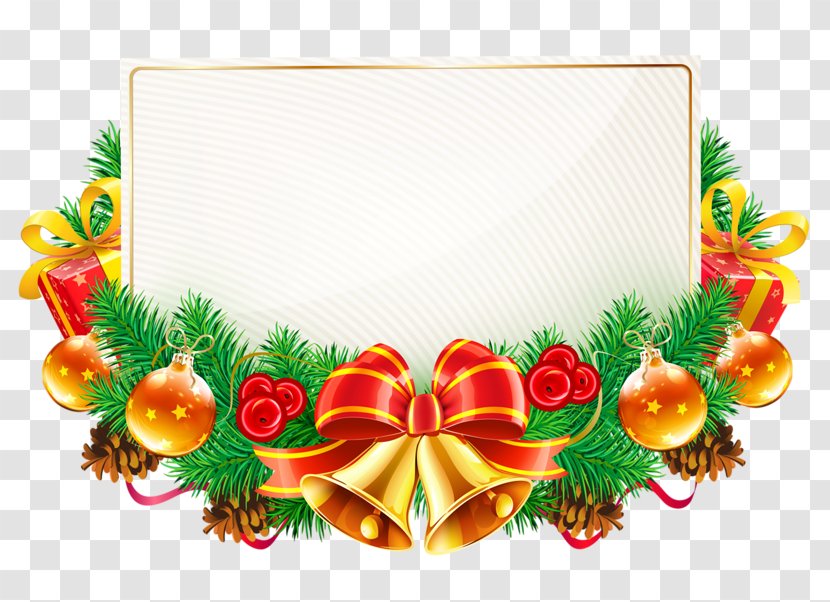 Christmas Day New Year Decoration Clip Art Tree - Garland - Album Title Transparent PNG