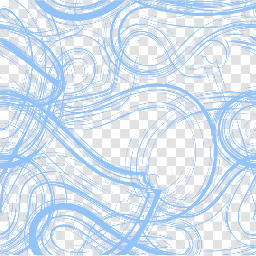 Blue Download - Color - Lines Transparent PNG
