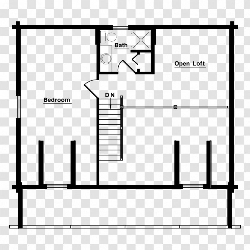 House Plan Floor Log Cabin - Summer - White Transparent PNG