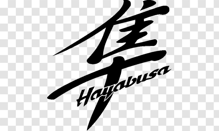 Suzuki Hayabusa Logo Brand Font - Wing - Black M Transparent PNG