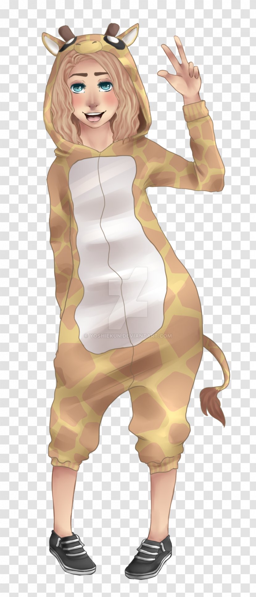 Giraffe Costume Cartoon Mascot - Heart Transparent PNG
