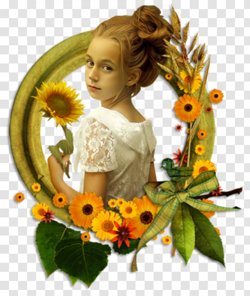 Common Sunflower Child - Silhouette - Flower Transparent PNG