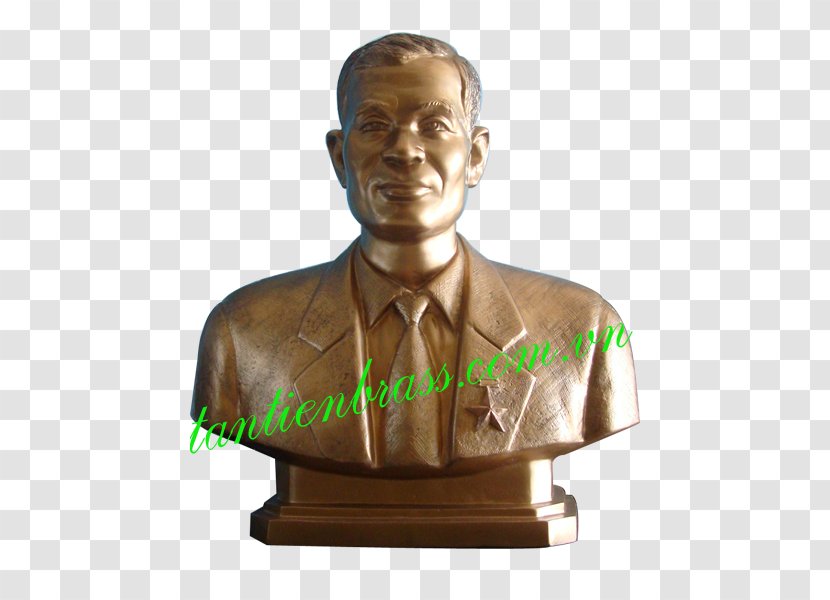 Nong Duc Manh Bust Bronze Sculpture - Metal - Trống đồng Transparent PNG