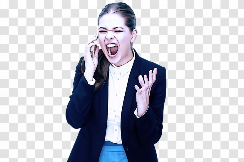 Facial Expression Yawn Shout Gesture Nose - Finger - Tongue Transparent PNG