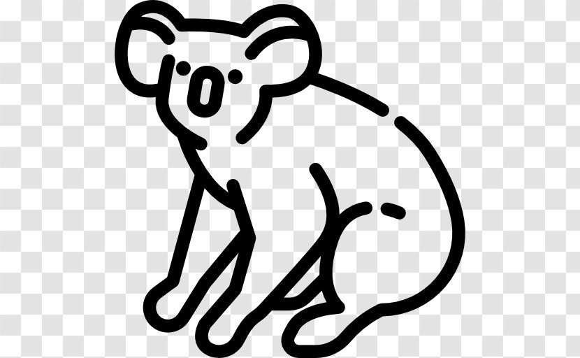 Koala Clip Art - Black And White Transparent PNG