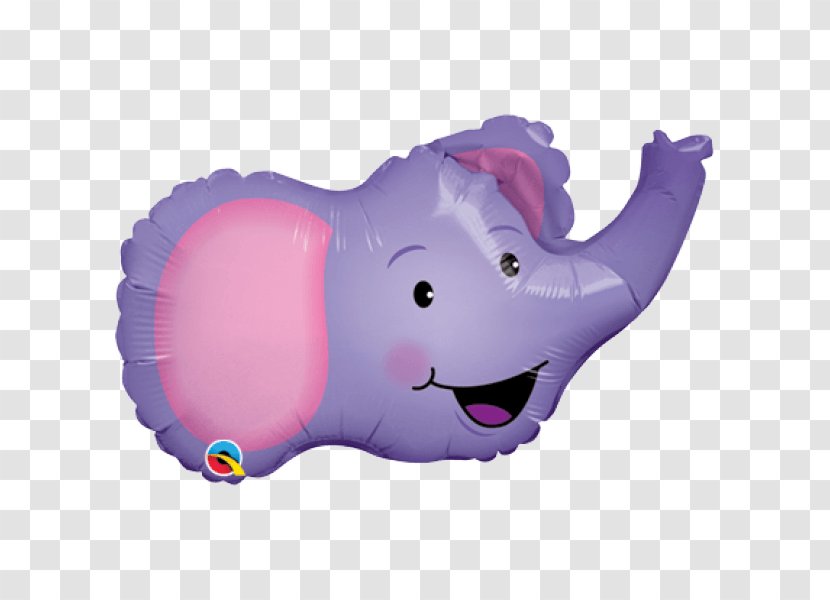 Gas Balloon Elephantidae Birthday Party - Horse - Animals Transparent PNG