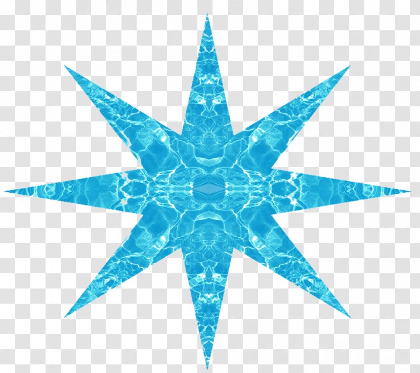 Star Of Bethlehem Christmas Ornament Shape Clip Art - Aqua Transparent PNG