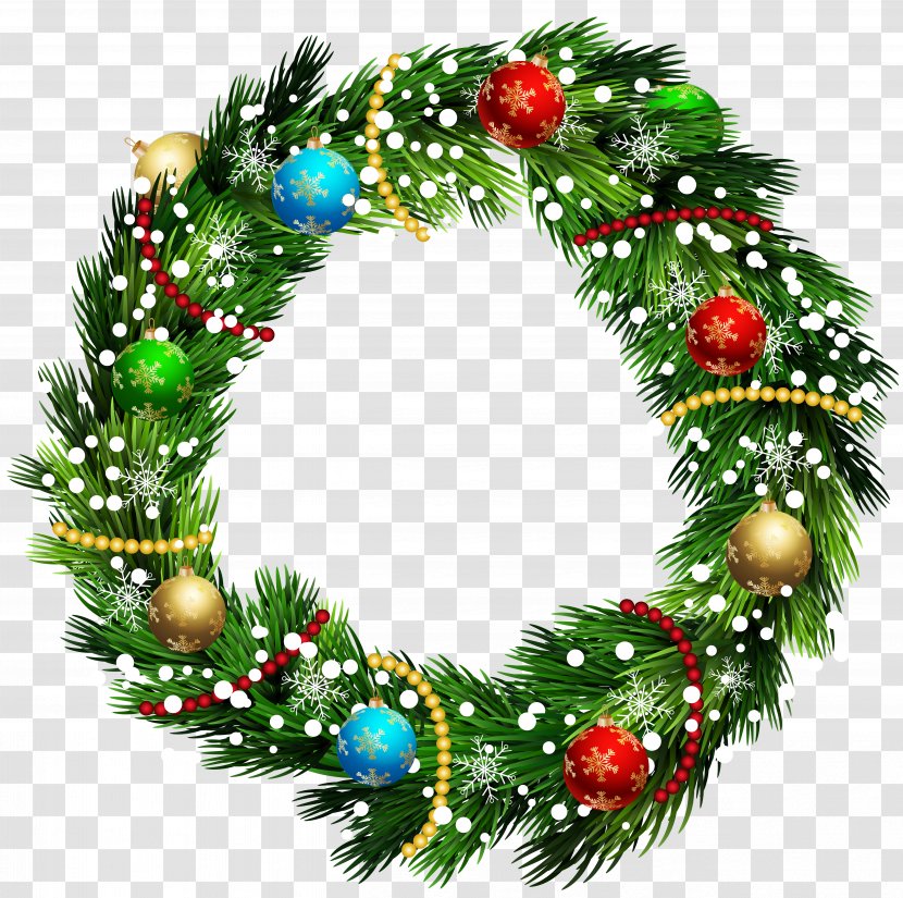 Wreath Christmas Ornament Clip Art - Decoration - Image Transparent PNG