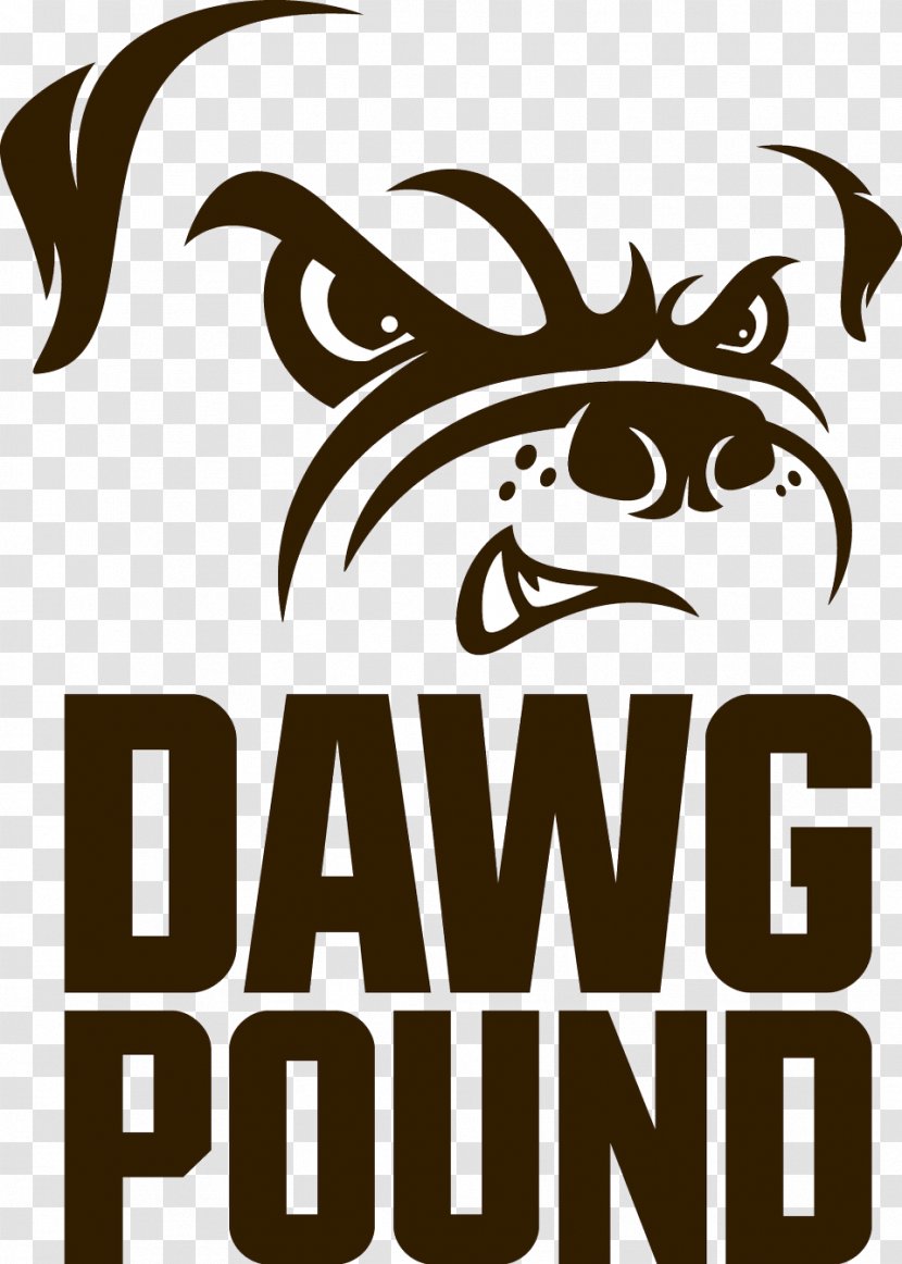 Logos And Uniforms Of The Cleveland Browns Dawg Pound Decal - Mammal Transparent PNG