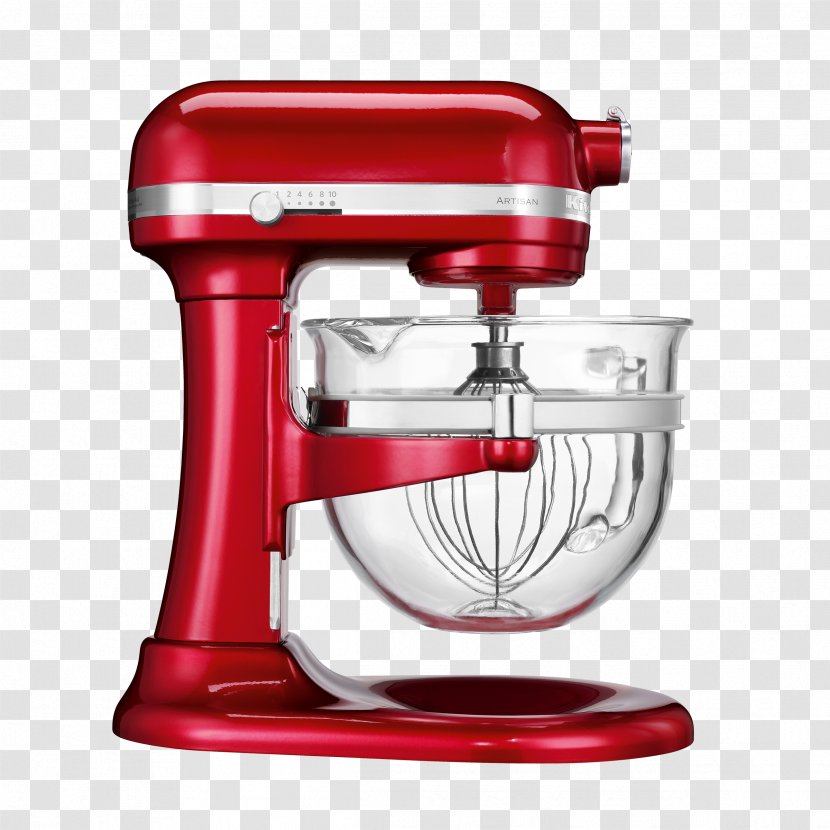 Amazon.com KitchenAid Pro 600 Series Mixer Professional 6500 Design Candy Apple RED Bowl-Lift Stand - Kitchen Transparent PNG