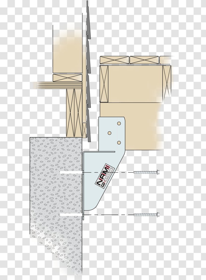 Nami Fixations Perpendicular Floor Beam - Diy Store - Installation Transparent PNG