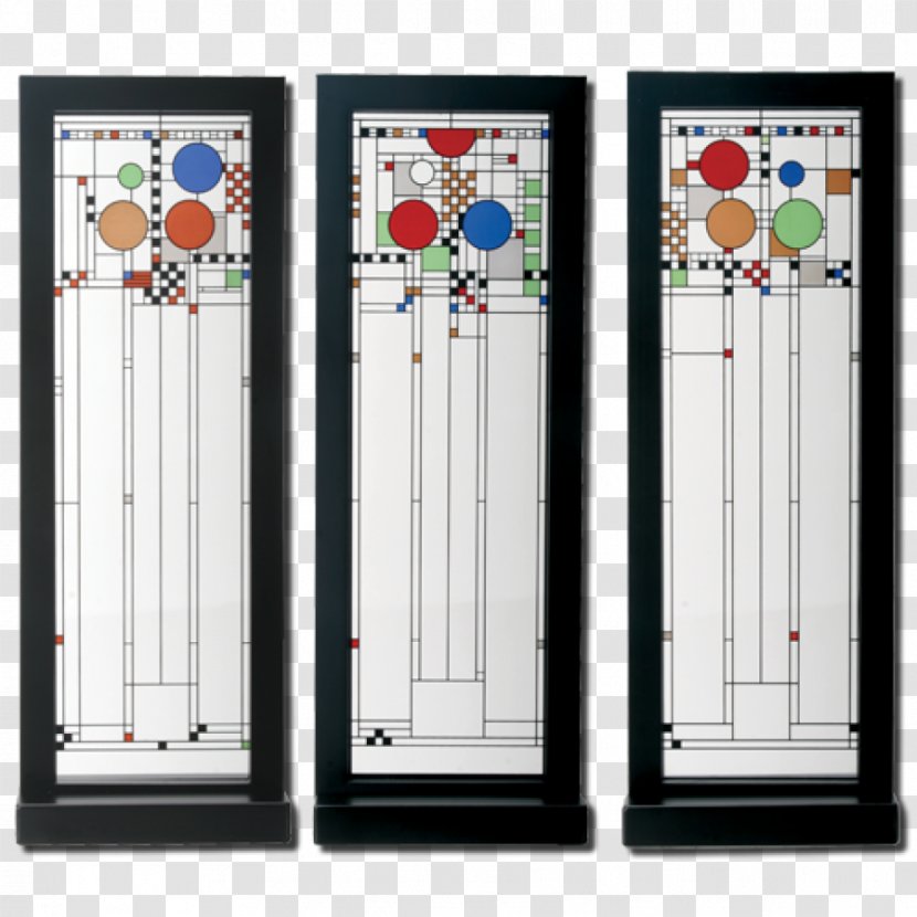 Coonley House Art Glass Window Frank Lloyd Wright Home And Studio Stained - Kindergarten Decorative Panels Transparent PNG