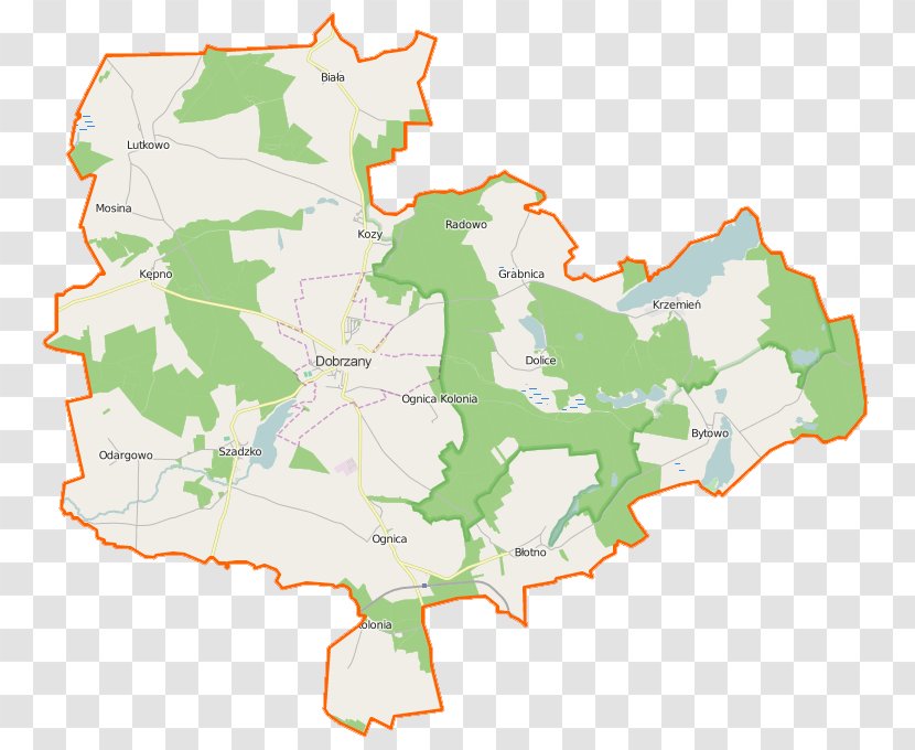 Dobrzany Gmina Suchań Biała, Stargard County Mosina, Pęzinka - Wikipedia - Map Transparent PNG