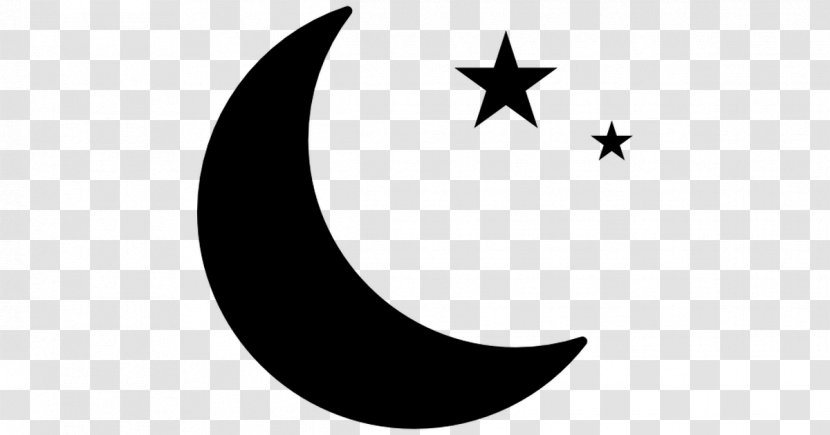 Crescent Moon Image - Night - Eid Star Clip Art Stars Transparent PNG