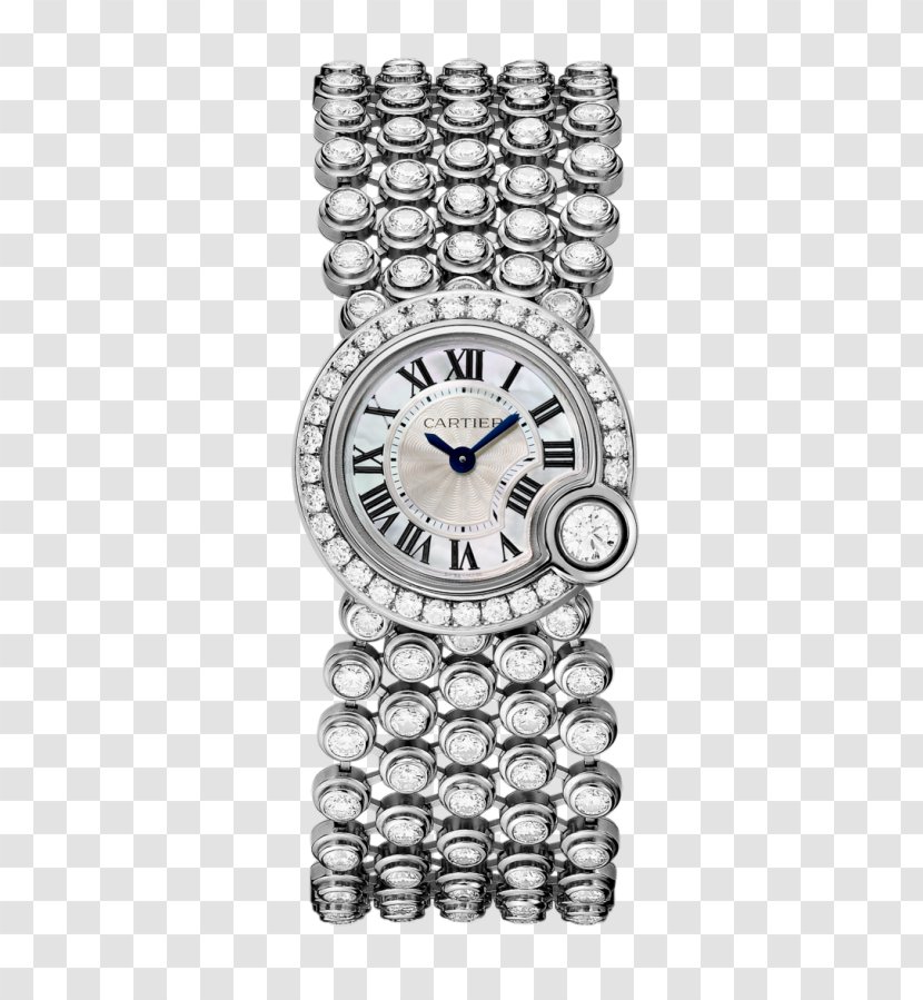 Watch Jewellery Brilliant Swiss Made Diamond - Patek Philippe Co - Cartier Silver Mechanical Watches Female Form Transparent PNG