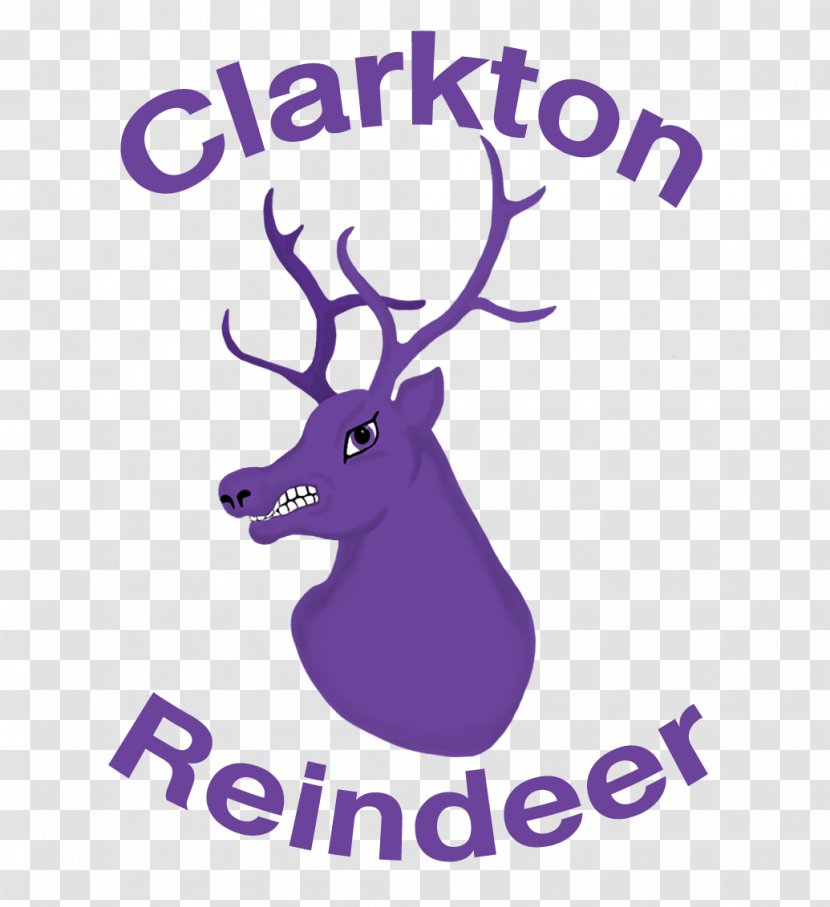Reindeer Clip Art Antler Purple Logo - Violet Transparent PNG