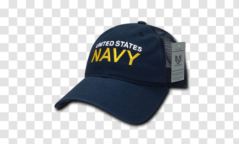 Baseball Cap United States Navy Trucker Hat Military - Crown Transparent PNG