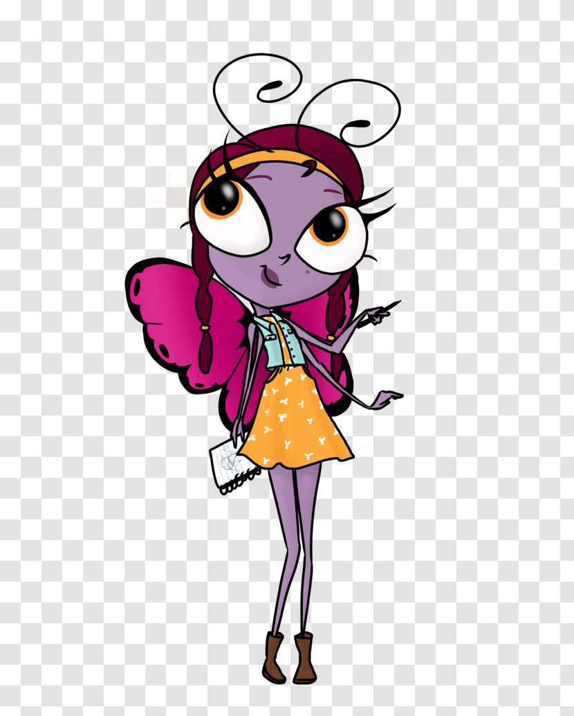 Insect Fairy Costume Design Clip Art - Pink Transparent PNG