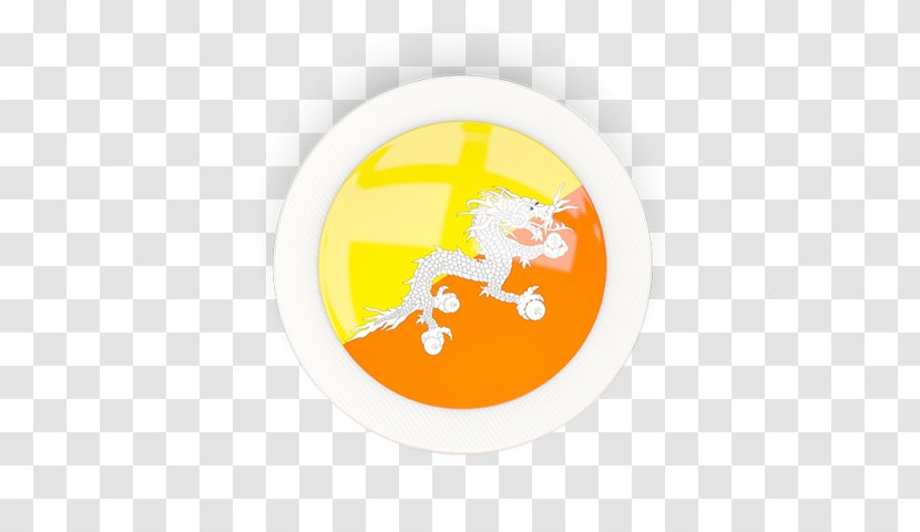 Flag Of Bhutan Lapel Pin Logo Yellow - Badges Transparent PNG