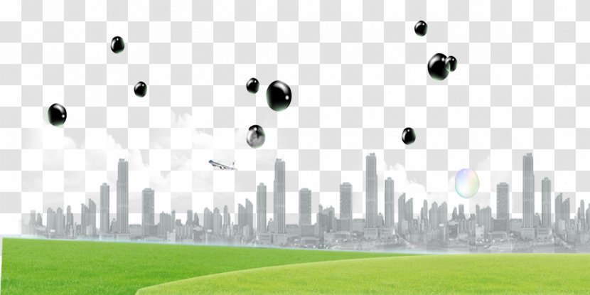 Silhouette City Lawn Computer File - Sky - Urban Green Space Transparent PNG