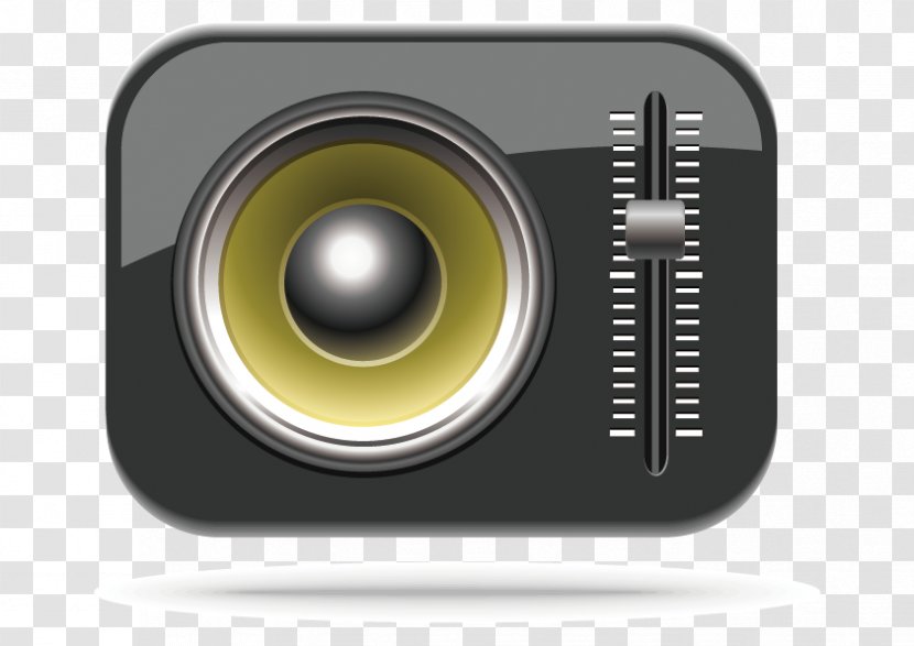 Boombox Video Camera Icon - Computer Monitor - Vector Radio Transparent PNG