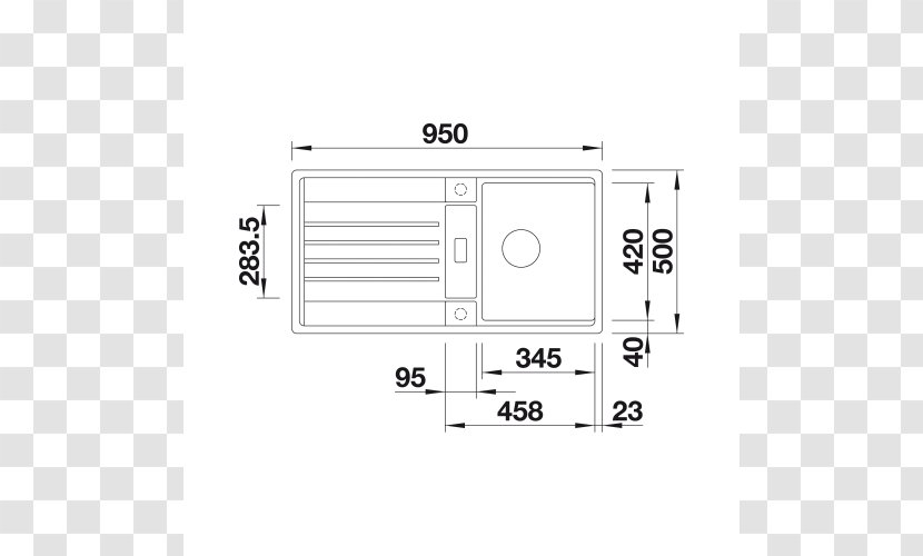 Kitchen Sink Paper Grey 5S - Rectangle - Lexa Transparent PNG