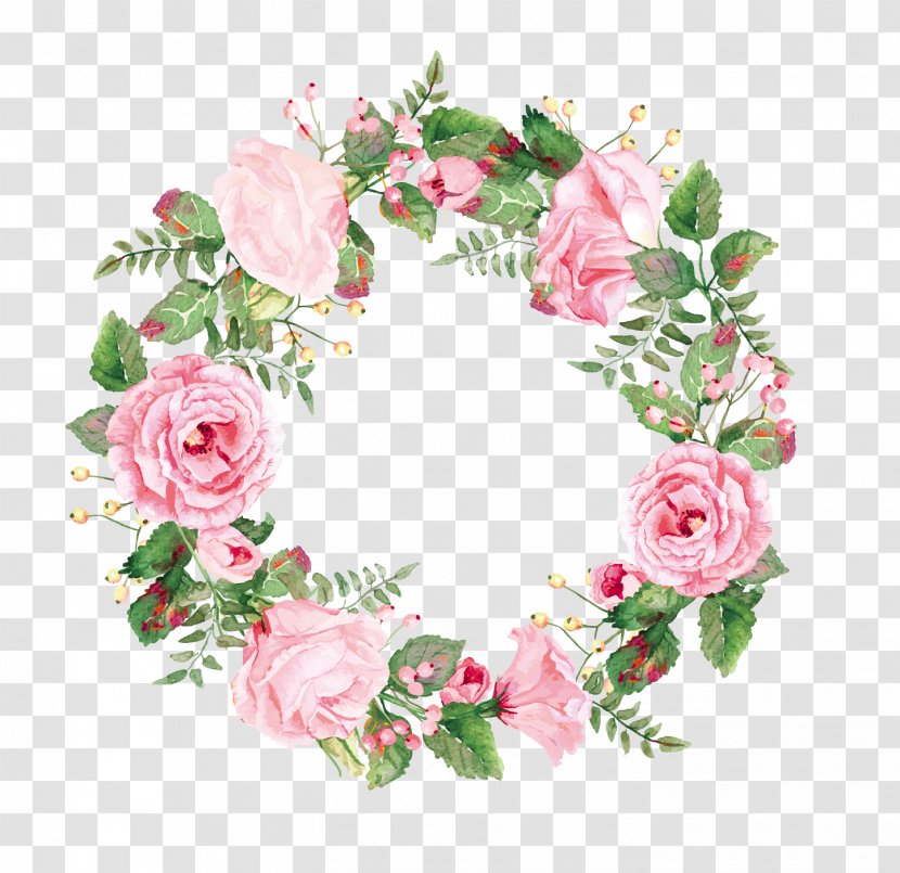 Wreath Download - Rose Family - Garlands Of Flowers Transparent PNG