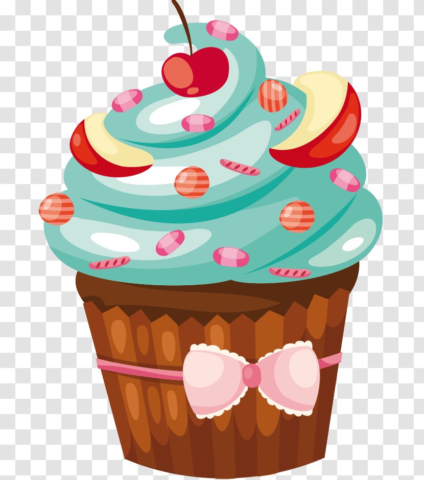 Cupcake Muffin Petit Four Birthday Cake Torte - Sprinkles Transparent PNG