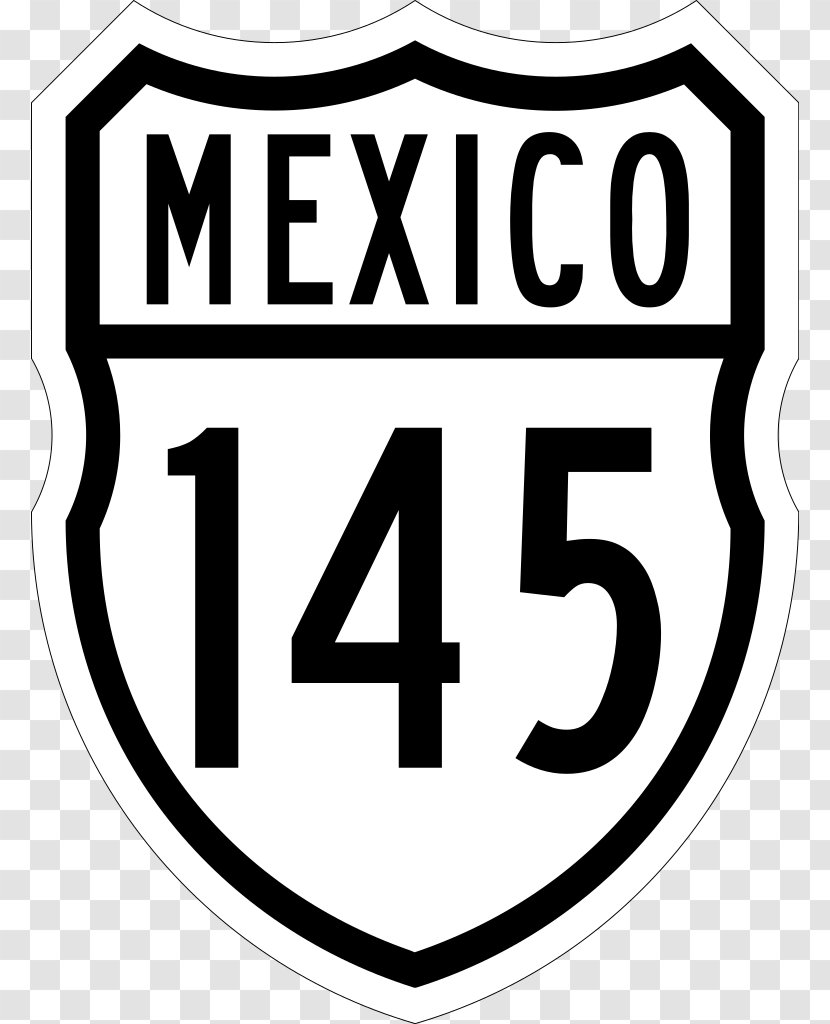 Mexican Federal Highway 16 Road Enciclopedia Libre Universal En Español Encyclopedia 15 - Black And White Transparent PNG