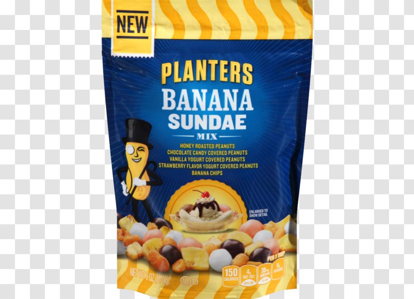 Vegetarian Cuisine Sundae Banana Bread Planters Trail Mix - Mixed Nuts Transparent PNG