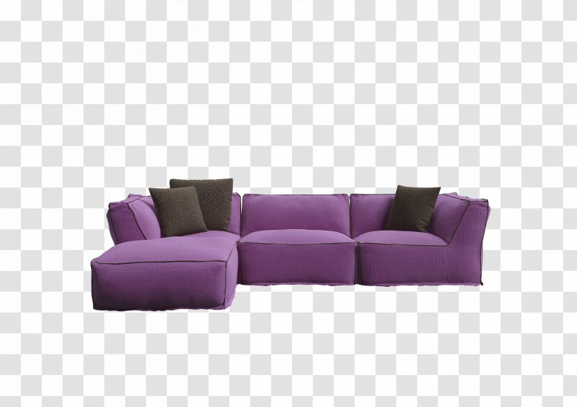 Sofa Bed Furniture Canapé Couch Loveseat - Purple - Chair Transparent PNG