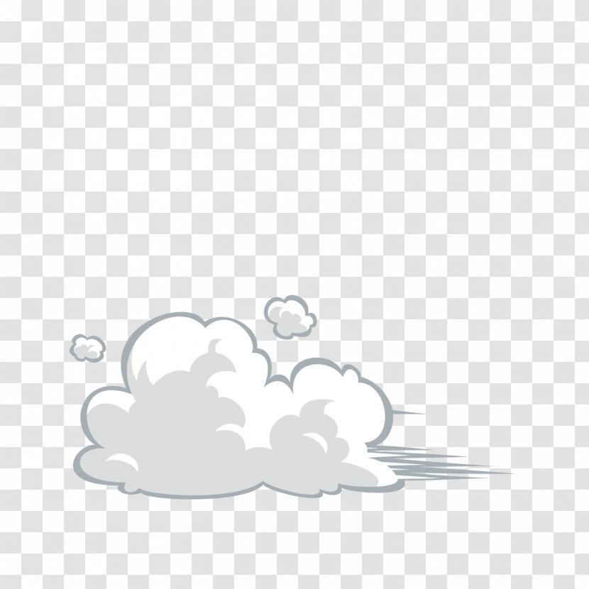 Cloud Computing Euclidean Vector - Monochrome - Clouds And Transparent PNG