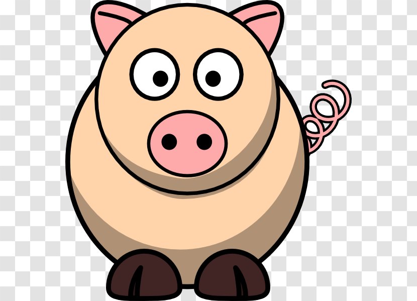 Domestic Pig Cartoon Clip Art - Nose Transparent PNG