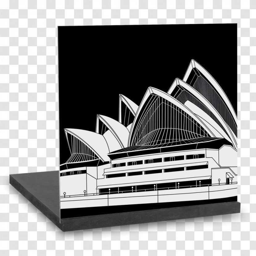 Sydney Opera House Contemporary Art Canvas Print - Silhouette Transparent PNG