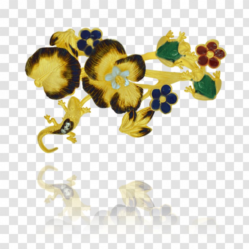 Ring Jewellery Vitreous Enamel Clip Art Flower - Yellow - Yellowlegged Frog Cartoon Transparent PNG