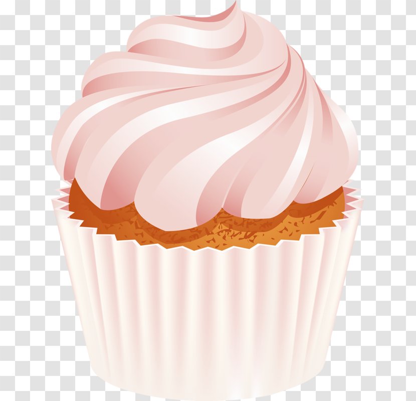 Cupcake Muffin Chocolate Cake Birthday Icing - Cup - Pink Ice Cream Transparent PNG