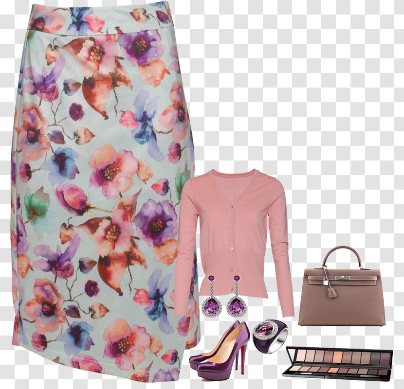 Skirt Shorts Handbag Pink M - Purple Transparent PNG