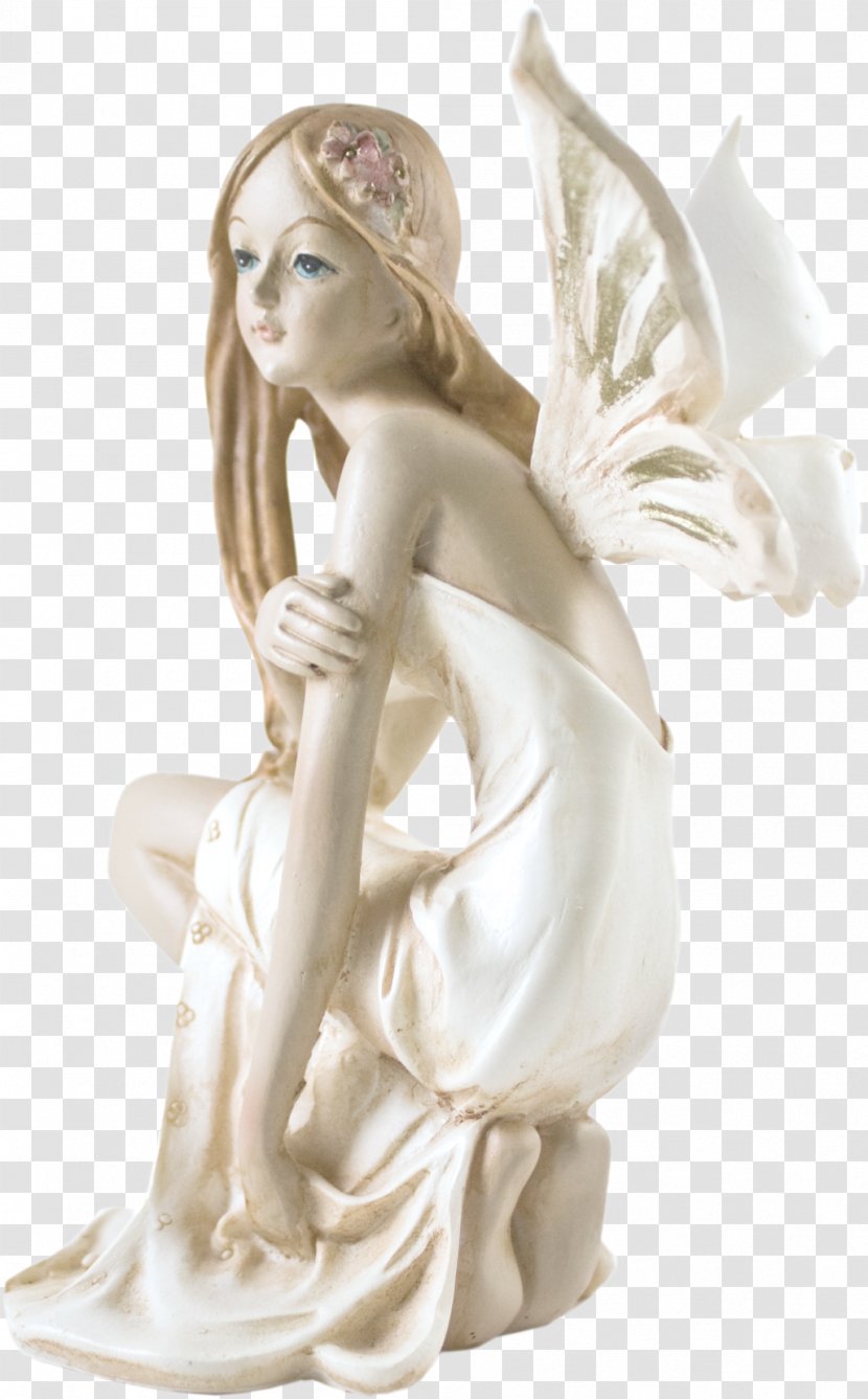 Classical Sculpture Angel - Stone Carving - Beautiful Transparent PNG