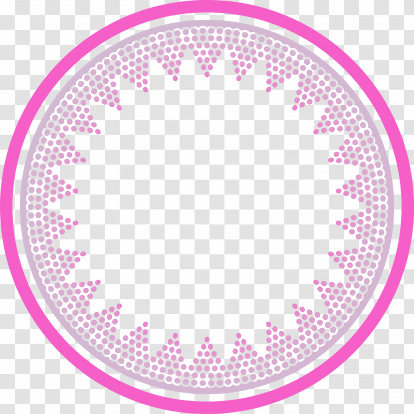 Pink Circle Violet Magenta Tableware Transparent PNG