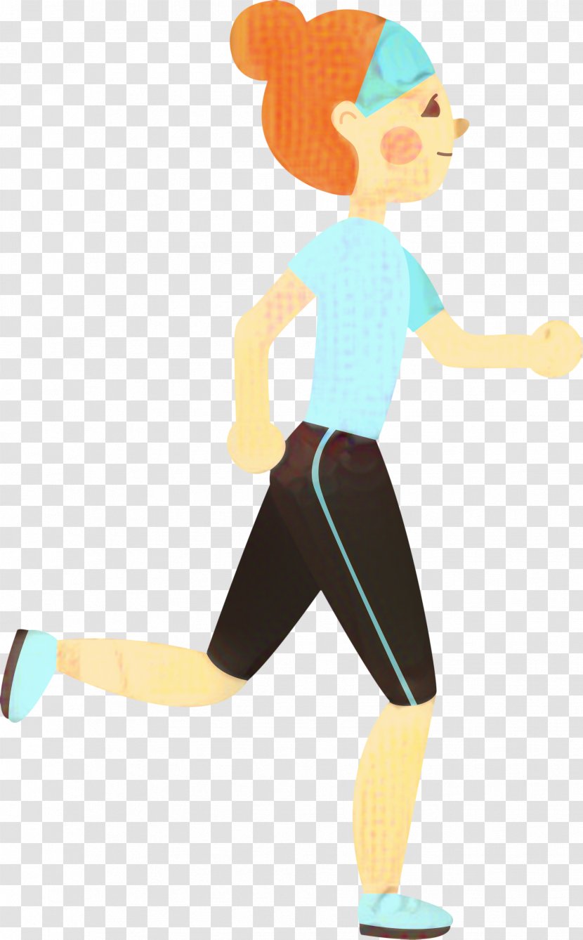 Fitness Cartoon - Balance - Lunge Style Transparent PNG