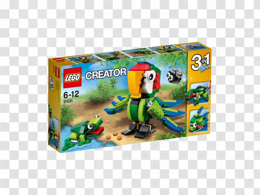 Parrot LEGO 31031 Creator Rainforest Animals Lego Les Animaux De La Forêt Tropicale - Dinosaur Transparent PNG