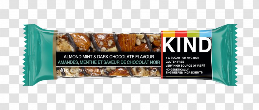 Peppermint Kind Bar Almond Nut - Food - Dark Chocolate Transparent PNG