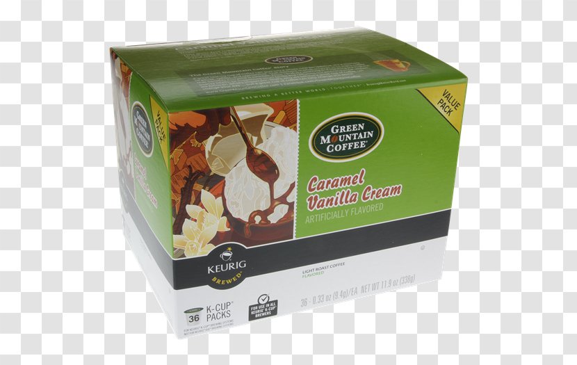 Cream Coffee Keurig Green Mountain Vanilla - Caramel Transparent PNG
