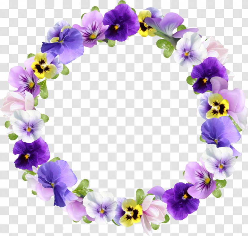 Flower Picture Frames Best Borders Clip Art - Violet Transparent PNG