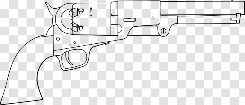 Trigger Firearm Colt 1851 Navy Revolver Colt's Manufacturing Company - M1911 Pistol - Handgun Transparent PNG