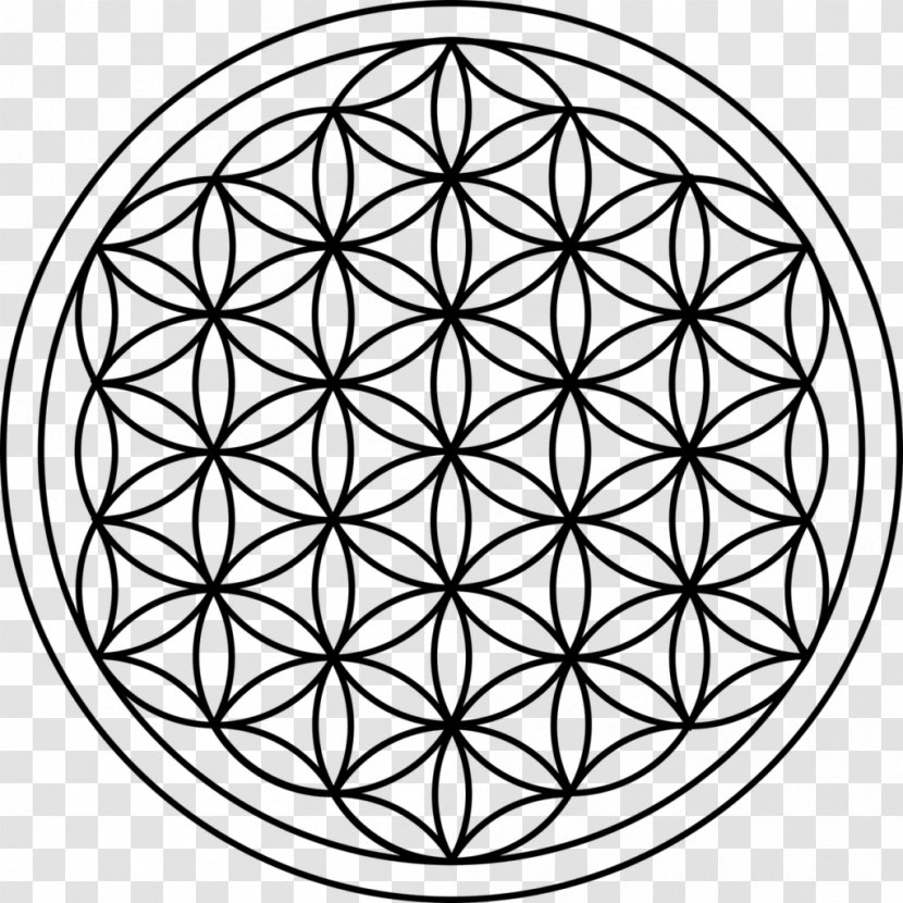 Overlapping Circles Grid Sacred Geometry Symbol - Religion Transparent PNG