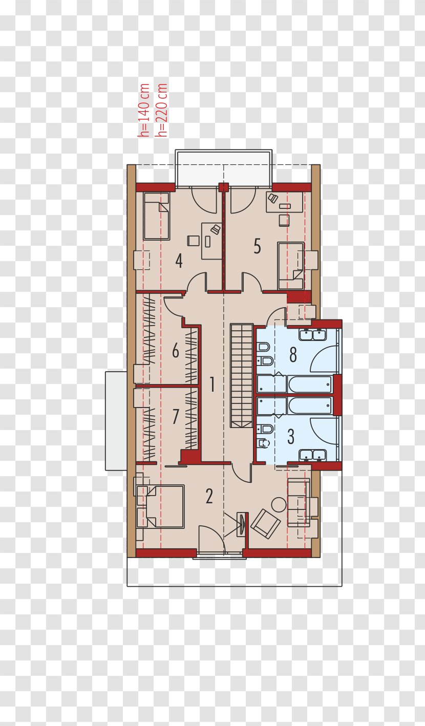 Floor Plan House Attic Building Architectural Engineering - Plots Transparent PNG
