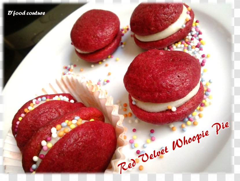 Petit Four Red Velvet Cake Praline Macaron Buttercream Transparent PNG