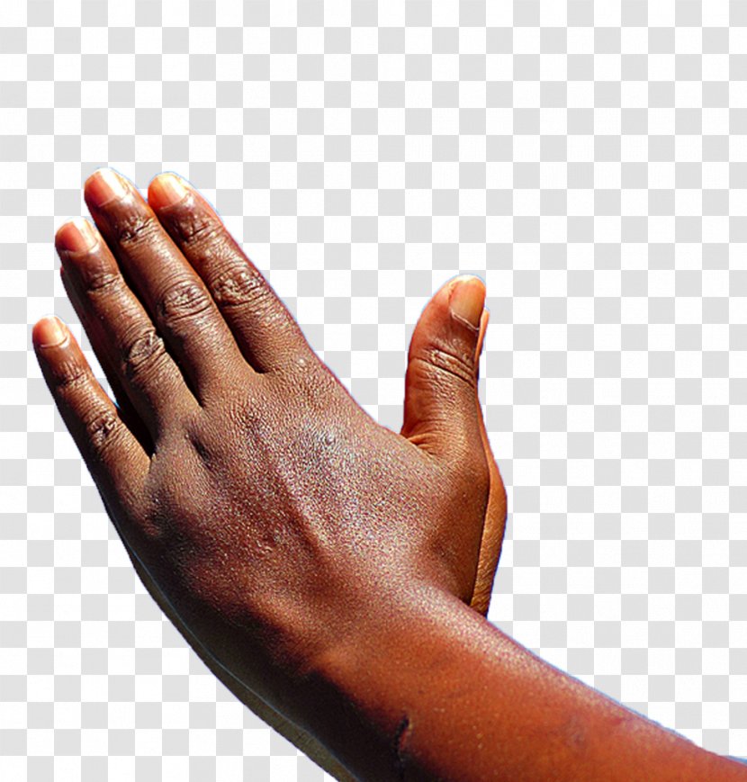 Praying Hands Prayer African American God - Black Transparent PNG