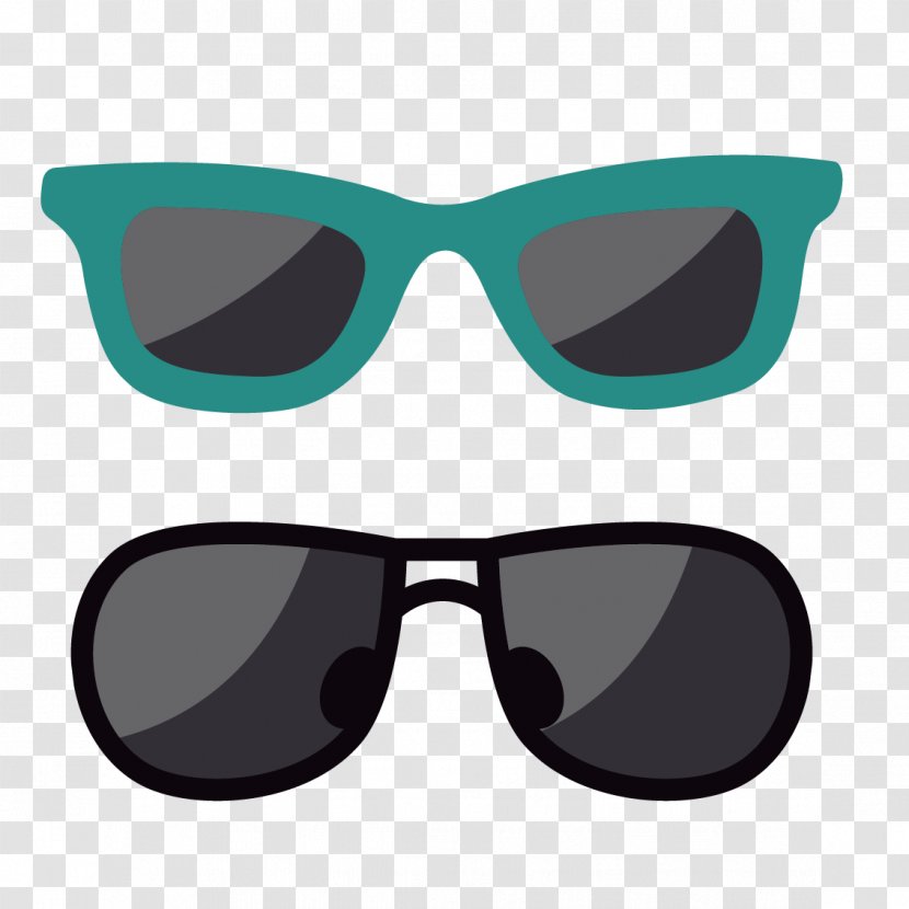 Sunglasses Animation - Glasses - Black Vector Transparent PNG